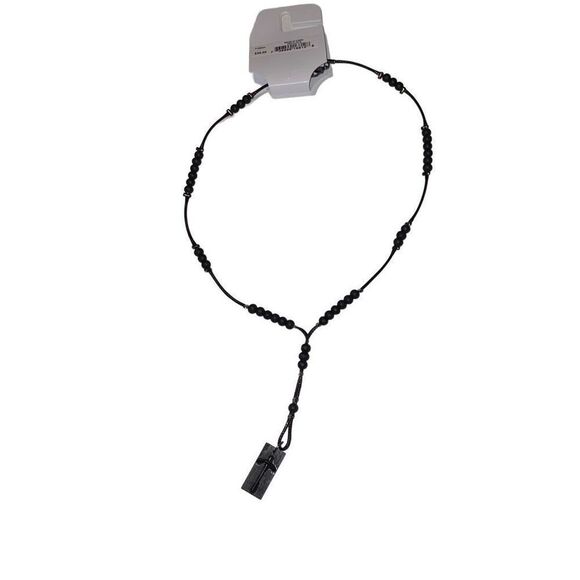 Guess Fashion necklace black goth cross religious adjustable costume $29 retail - Picture 4 of 5